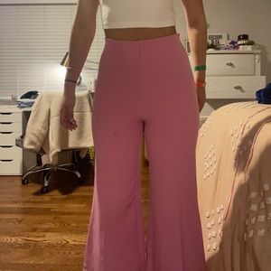 Urban Outfitters Pink Flare Pants